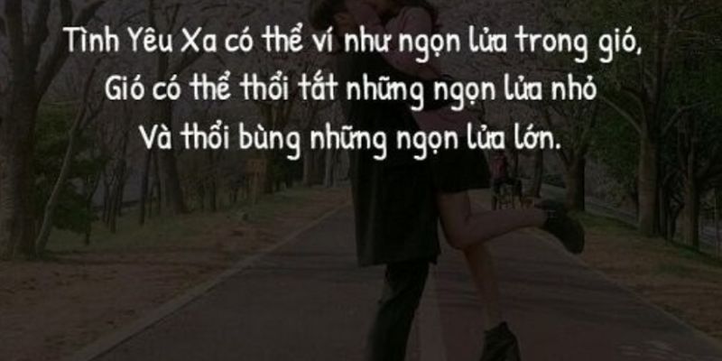 Tình yêu là thứ quan trọng nhất, khoảng cách chỉ là chuyện nhỏ