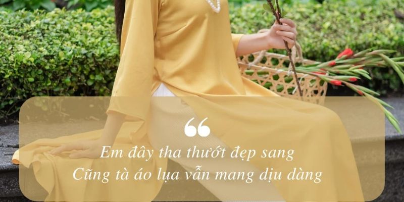 STT về áo dài trong những buổi sớm, mang đến sự thanh cao