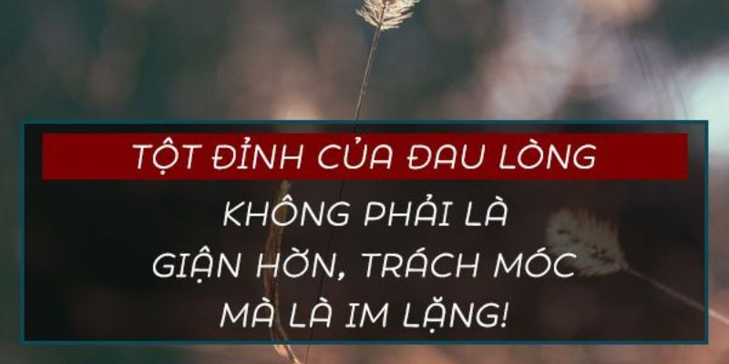 STT Im Lặng, Những Câu Nói Buồn Về Sự Im Lặng Đáng Suy Nghĩ